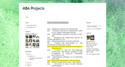 Desktop Screenshot of mbaprojects1008.blogspot.com