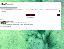 Tablet Screenshot of mbaprojects1008.blogspot.com