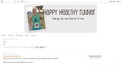 Desktop Screenshot of happyhealthyrunner.blogspot.com