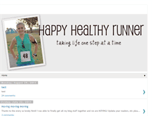 Tablet Screenshot of happyhealthyrunner.blogspot.com