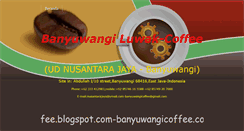 Desktop Screenshot of banyuwangicoffee.blogspot.com