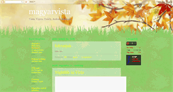 Desktop Screenshot of magyarvista.blogspot.com