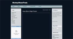 Desktop Screenshot of monkeywearsprada.blogspot.com