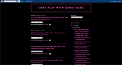 Desktop Screenshot of bonus-babe.blogspot.com