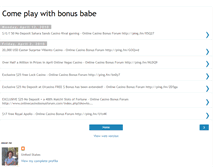 Tablet Screenshot of bonus-babe.blogspot.com