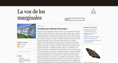 Desktop Screenshot of lavozdelosmarginales.blogspot.com