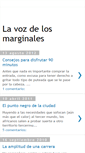 Mobile Screenshot of lavozdelosmarginales.blogspot.com