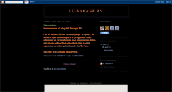 Desktop Screenshot of elgaragetv.blogspot.com
