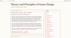 Desktop Screenshot of gamedesigntheory.blogspot.com