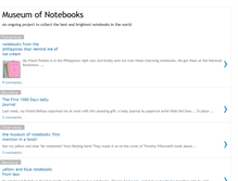 Tablet Screenshot of museumofnotebooks.blogspot.com