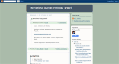 Desktop Screenshot of internationaljournalofbiology.blogspot.com