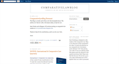 Desktop Screenshot of comparativelawblog.blogspot.com