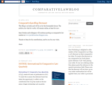 Tablet Screenshot of comparativelawblog.blogspot.com