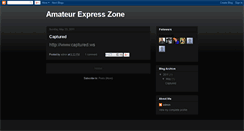 Desktop Screenshot of amateurexpresszone.blogspot.com