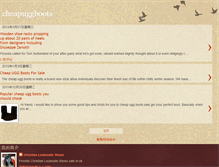 Tablet Screenshot of cheapuggbootstore.blogspot.com