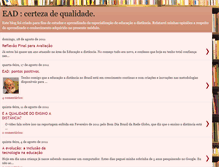 Tablet Screenshot of eadcertezadequalidade.blogspot.com