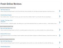 Tablet Screenshot of fresh-online-reviews.blogspot.com