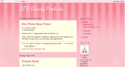 Desktop Screenshot of homemadebeautyproducts.blogspot.com