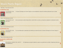 Tablet Screenshot of museopuertoseguro.blogspot.com