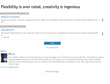 Tablet Screenshot of flexabilityandcreatvity.blogspot.com