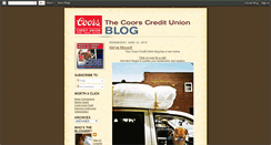 Desktop Screenshot of coorscu.blogspot.com