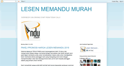 Desktop Screenshot of lesen-memandu-murah.blogspot.com