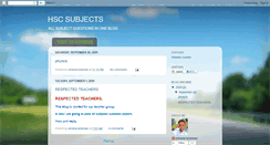 Desktop Screenshot of hscsubjects.blogspot.com