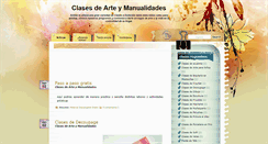 Desktop Screenshot of clasesdearteymanualidades.blogspot.com