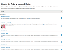 Tablet Screenshot of clasesdearteymanualidades.blogspot.com