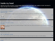 Tablet Screenshot of insidemyheadjt.blogspot.com