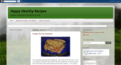 Desktop Screenshot of happyhealthyrecipes.blogspot.com