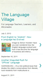 Mobile Screenshot of languagevillage.blogspot.com