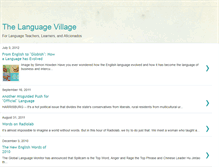 Tablet Screenshot of languagevillage.blogspot.com