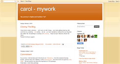Desktop Screenshot of carol-mywork.blogspot.com
