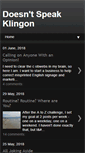 Mobile Screenshot of doesntspeakklingon.blogspot.com