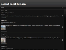 Tablet Screenshot of doesntspeakklingon.blogspot.com