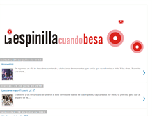 Tablet Screenshot of laespinillacuandobesa.blogspot.com