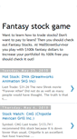 Mobile Screenshot of fantasystockgame.blogspot.com