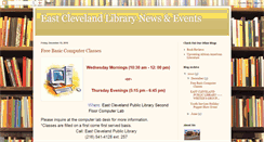 Desktop Screenshot of eastclevelandlibrarynews.blogspot.com