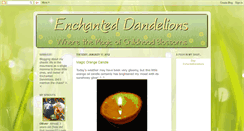 Desktop Screenshot of myenchanteddandelions.blogspot.com