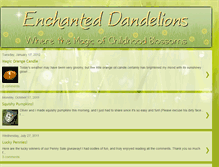 Tablet Screenshot of myenchanteddandelions.blogspot.com