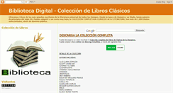 Desktop Screenshot of bibliotecadigitalclasicos.blogspot.com