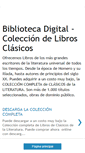 Mobile Screenshot of bibliotecadigitalclasicos.blogspot.com