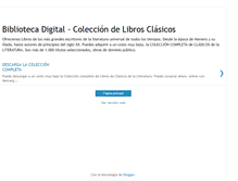 Tablet Screenshot of bibliotecadigitalclasicos.blogspot.com