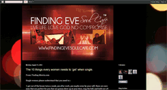 Desktop Screenshot of findingevesoulcafe.blogspot.com