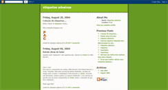 Desktop Screenshot of etiquetas.blogspot.com