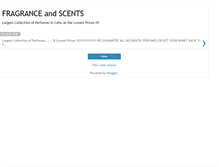 Tablet Screenshot of fragrance-and-scents.blogspot.com