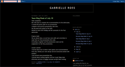 Desktop Screenshot of gabrielleross.blogspot.com