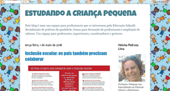 Desktop Screenshot of criancapequenina.blogspot.com