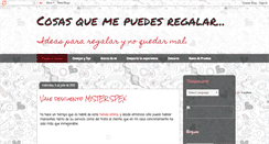 Desktop Screenshot of cosasquemepuedesregalar.blogspot.com